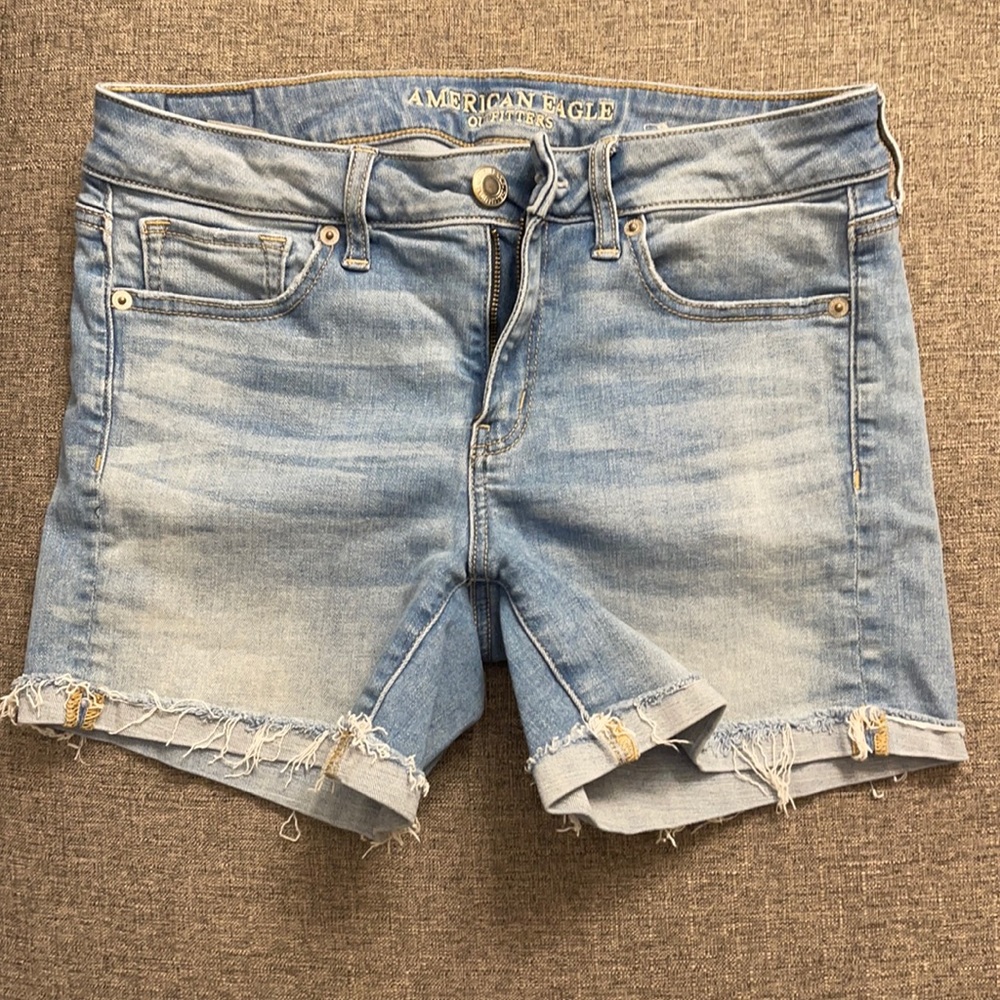 American eagle stretch denim shorts